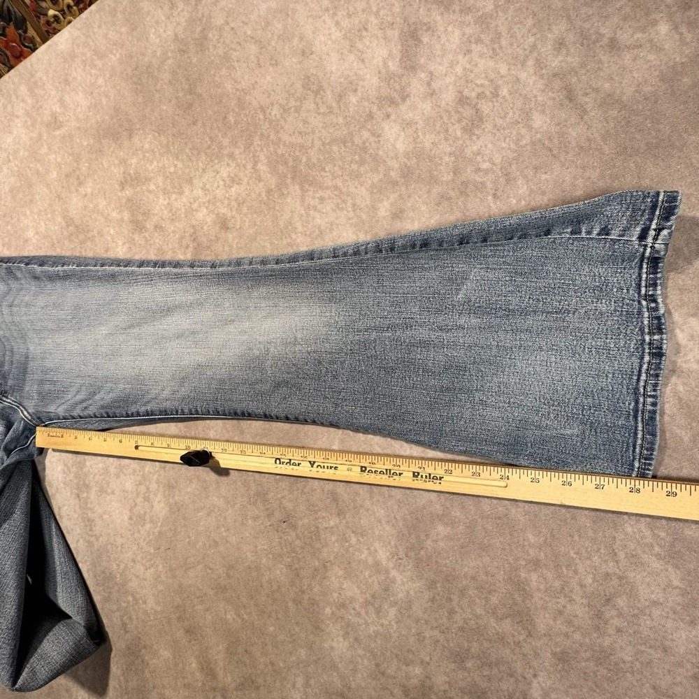 Lucky Brand Stevie Jeans Women's 8/29 Blue High Rise Flare Boho Hippie Festival - Picture 7 of 9
